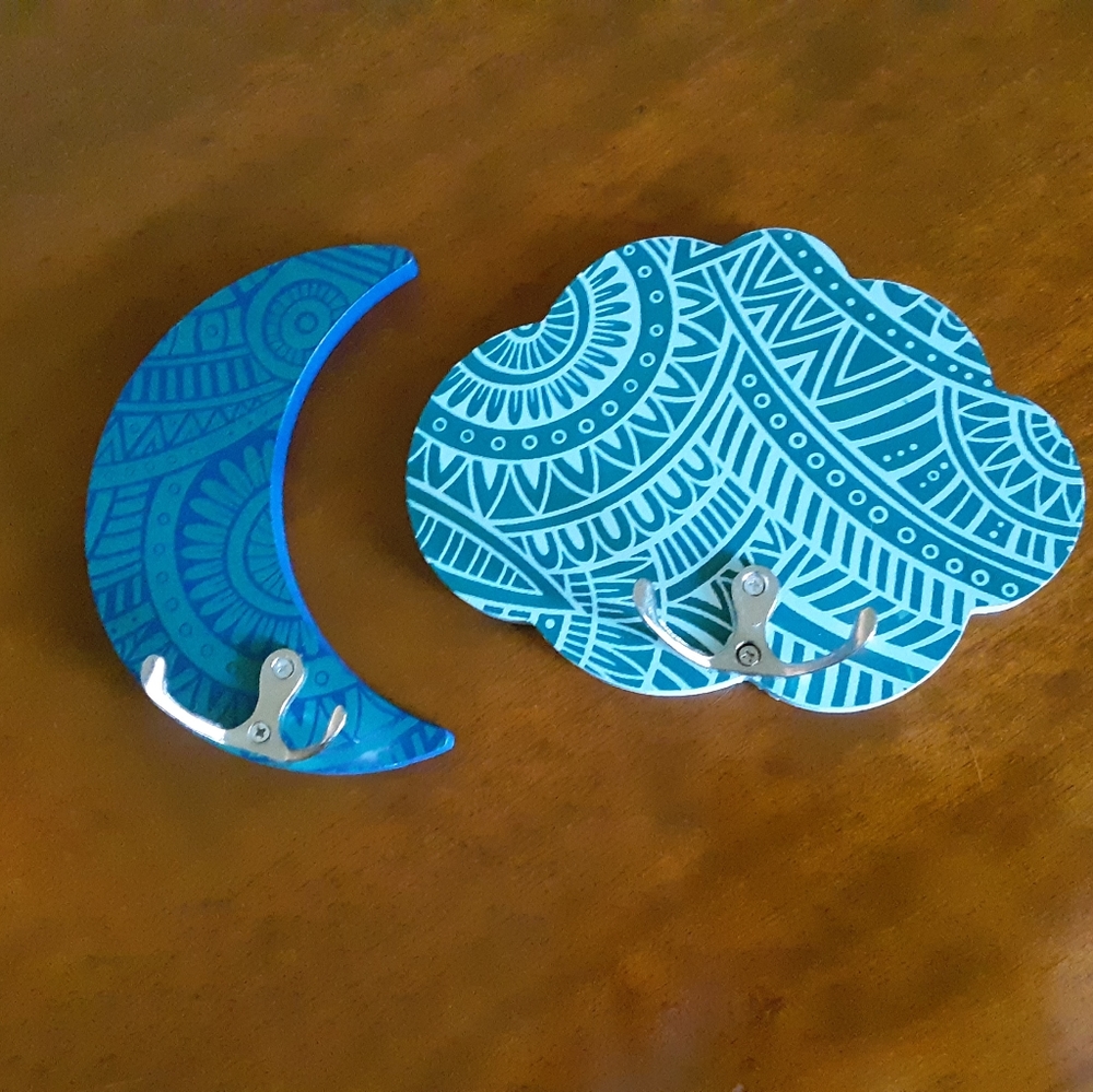 🌙 Moon and Cloud Wall Hooks ☁️